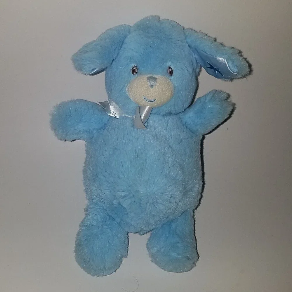 Little Me Blue Puppy Dog Plush Lovey Baby Toy 7